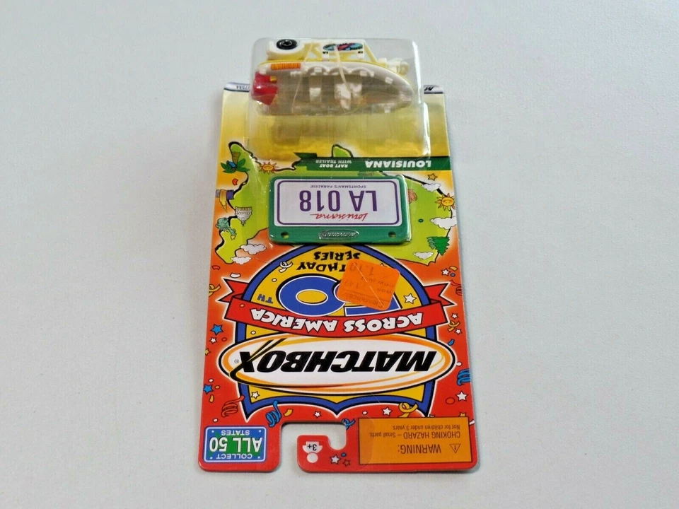 Matchbox Across America Louisiana Raft Boat with Trailer NEW 2001 429 - Image 4 of 4