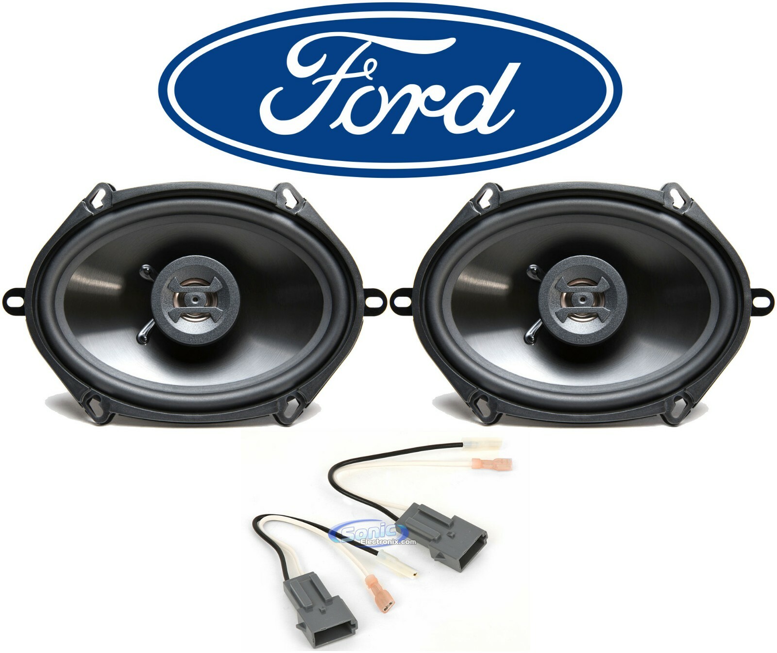 Комплект для замены задних автомобильных динамиков Hifonics 6x8 для Ford Thunderbird 1989-1997 годов выпуска 7590₽