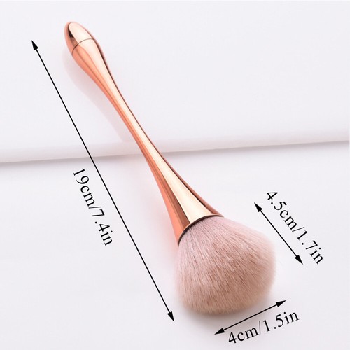 Fan-Shape Makeup Brush Large Flat Highlight Blush Powder Loose Powder Face Brush - Picture 26 of 27