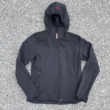 Fjallraven Nikka Jacket Womens Large Black G-1000 Ripstop Trekking Full Zip Hood