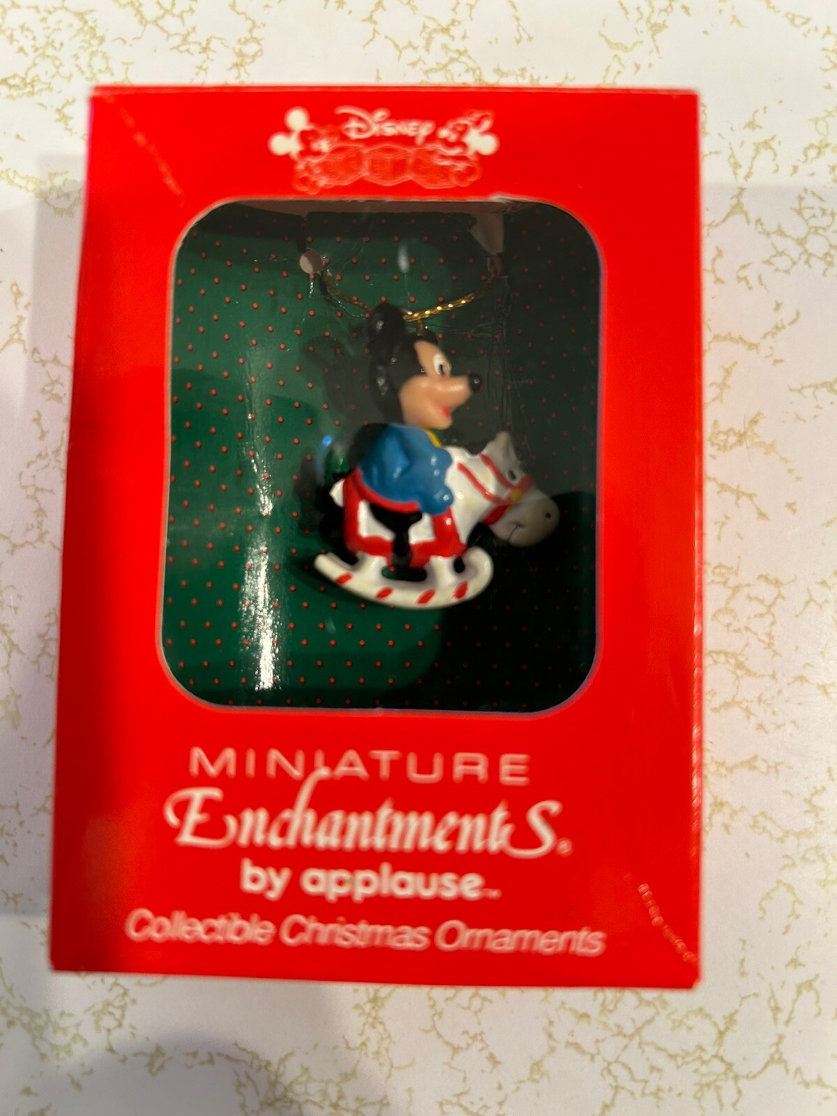 Disney Miniature Enchantments By Applause Christmas Ornaments Lot Of 2