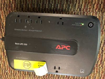 APC Back-UPS 550 Battery Backup Surge Protector - Used battery NOT included 