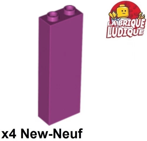 Lego 4x Brick Brick 1x2x5 Pillar Beam Column Magenta 2454 NEW