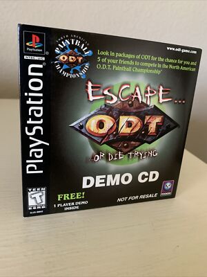Jeu PS1 O.D.T. – Sony PlayStation 1 – CD Seul En état De Marche