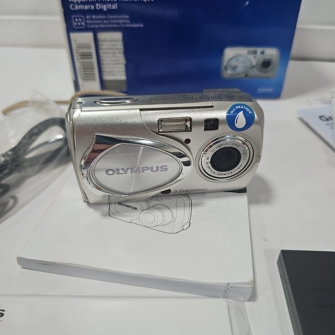 Olympus Stylus 300 Digital 3.2MP Digital Camera Silver Not Olympus Stylus 300 Digital 3.2MP Digital Camera Silver Not