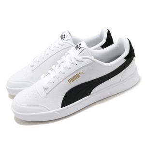 Puma Shuffle White Black Gold Men Women Unisex Casual Shoes Sneakers  309668-03 | eBay
