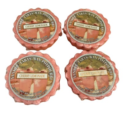 Yankee Candle Cherry Lemonade Wax Tarts Lot of 4 New Discontinued!