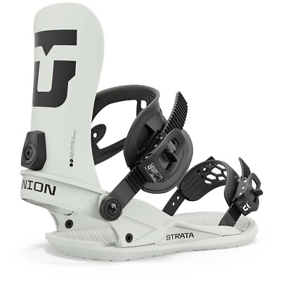 Brand New Mens 2025 Union Strata Snowboard Binding Bone White
