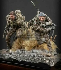 1:24 75mm Resin Figure Model Kit Black Cohort Reaper (2 FIGURES+BASE) Unpainted