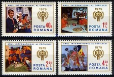 Romania 1979, International Year of the Child (II) set MNH, Mi 3590-93
