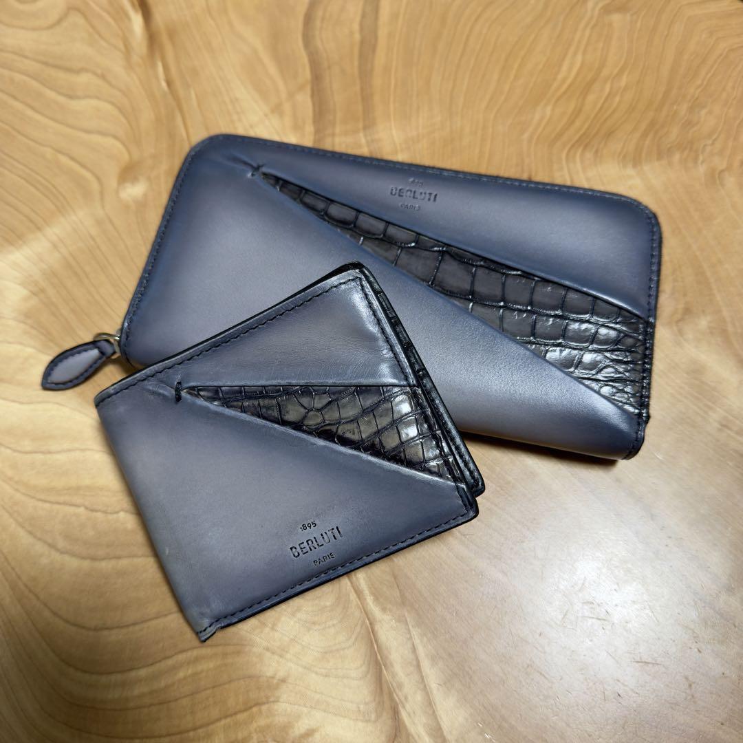 Berluti Makore Patina Alligator Wallet | eBay