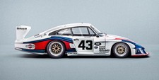 Vintage 1978 Porsche 935 Moby Dick Race Car Poster Print 18x36 Hi Res 9 Mil