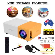 Mini Projector LED 1080P Home Cinema Portable Pocket Projector Party Theater AU