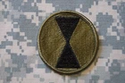 Military Patch US Army 7th Infantry Division Subdued BDU Sew On Authentic