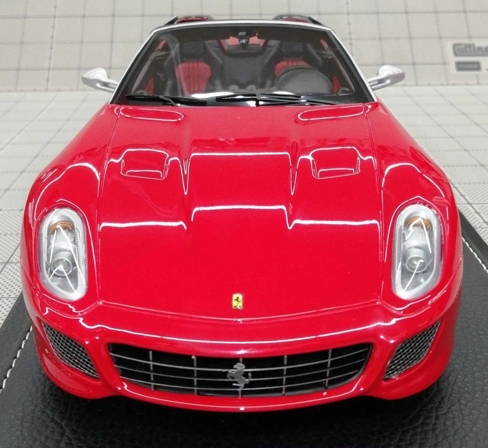 Used BBR 1/18 Scale Resin P1825A Ferrari SA Aperta Paris 2010 Metallic Red - Image 3 of 4