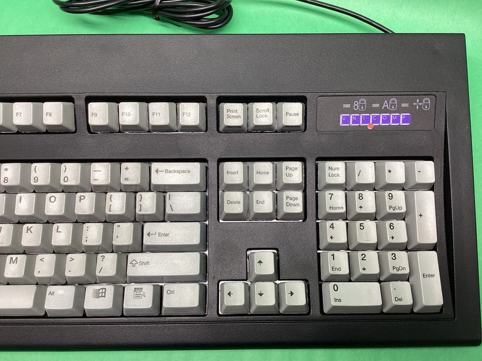 Unicomp USB Model M Keyboard 2006 2-Piece Keys Black & Gray Windows Key WORKS! - Image 3 of 4