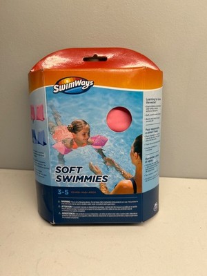SwimWays Soft Swimmies Pink Swim Arm Float Soft Fabric Age 3-5 open box never  