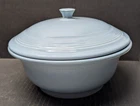 Vintage HLC Fiestaware Periwinkle Blue 2 Quart Round Covered Casserole Dish EUC