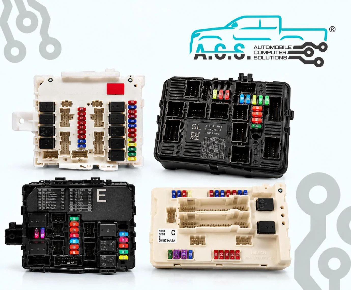 Relay Module Lable 284B7-3JV0D | Nissan Infiniti IPDM Fuse Relay Box Control Module Plug ...