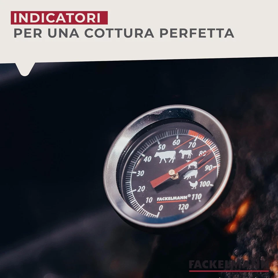 Termometro per Carne, Acciaio Inox, Argento, 11 Cm - Immagine 4 di 4