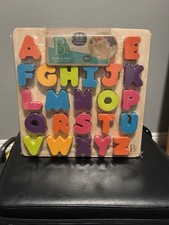 B. Toys Alpha B. Tical  Wooden Alphabet Puzzle   26 Letter Pieces