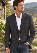 Vintage Woolrich Wool Sport Coat Size 40R Plaid