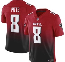Nike Falcons Kyle Pitts #8 On-Field Jersey Men's Medium Red NFL Vapor Elite Rare