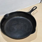 Vintage Griswold No. 7 Cast Iron Skillet 701 A Large Block Logo AS FOUND