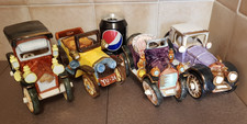 Capodimonte? Vintage Ceramic - Jalopy Cars - Job Lot of 4