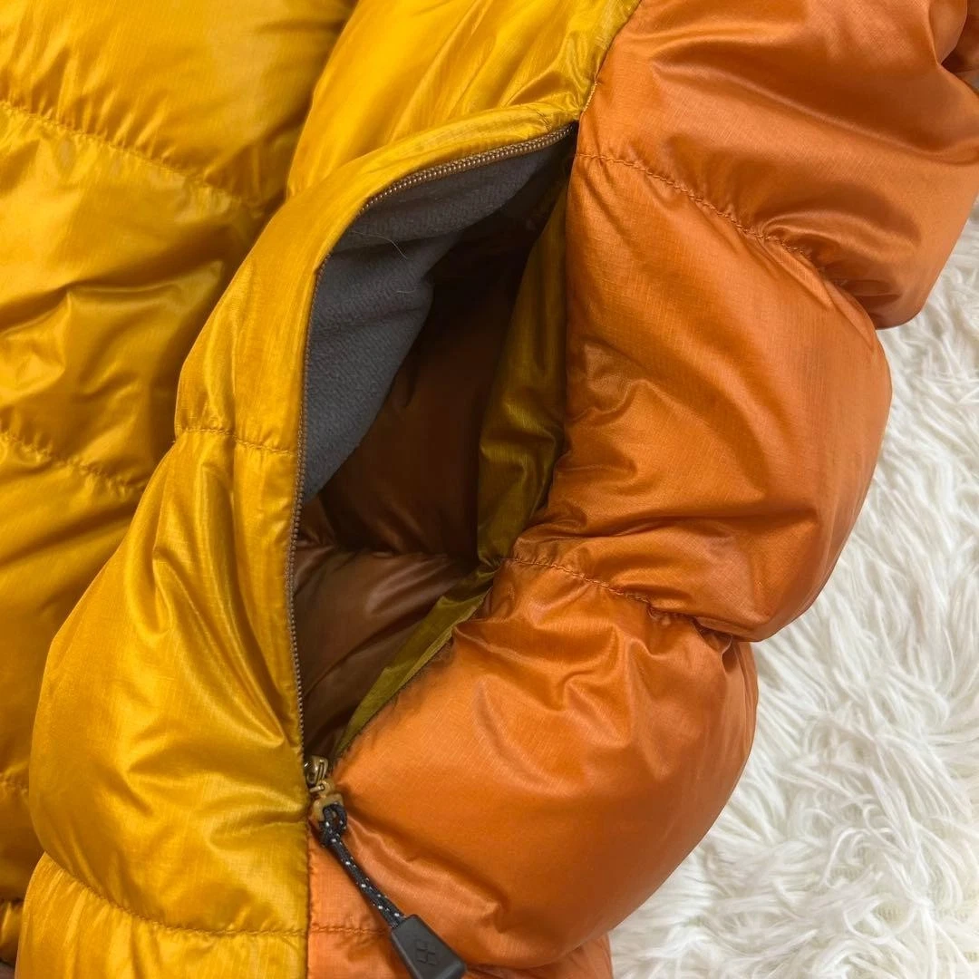 Montbell Alpine Down Parka 1101407 Men's L 800 Fill Power Orange Gold Jacket image 10