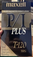 Lot of 10 Maxell P/I Plus T-120 VHS Tapes Blank Premium Quality NEW SEALED