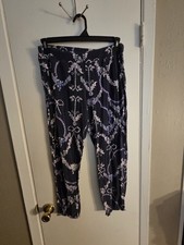 Soma Navy Sleep Pants With Flowers Size M