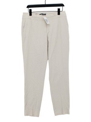 Gerry Weber Damen Hose UK 14 Creme 100% Polyester Straight Chino