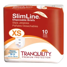 Tranquility Slimline Incontinence Brief XS Full Fit 2166 Heavy 10 Ct