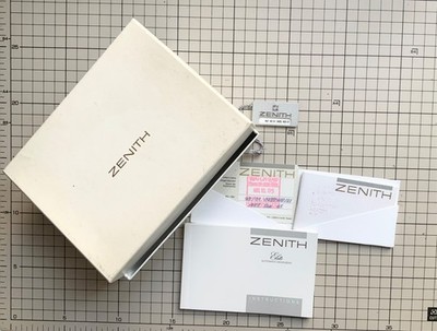 Authentic ZENITH Cardboard Outer Box For Watch Elite Automatic Mv & Paperwork