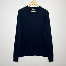 Maglione girocollo ALPHA STUDIO uomo taglia IT 52 / US large nero seta cashmere