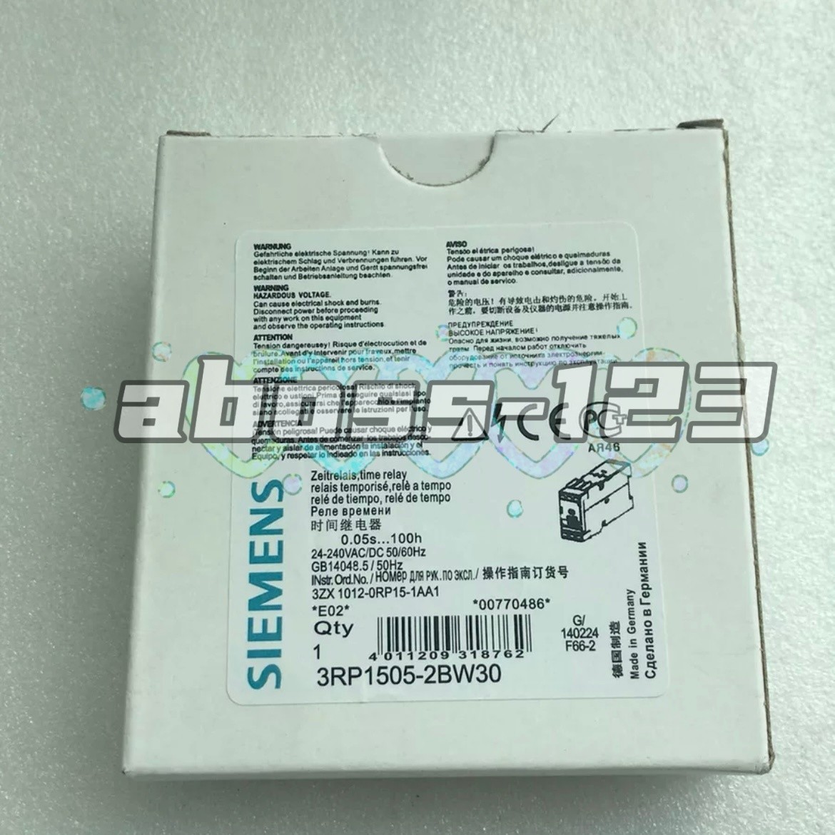 Siemens 3RP1505-2BW30 Time relay#1pcs New In Box