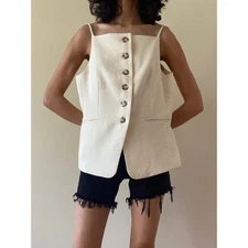 Camisole Top Button-Front NWT, by Christian Lacroix, Size 8