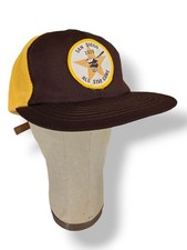 San Diego Padres Hat Cap Vintage 1978 Green Yellow Trucker Size L Swinging Friar