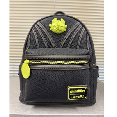 Loungefly How to Train Your Dragon Night Fury Mini Backpack glows in the dark