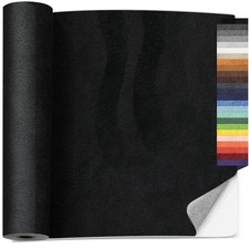 16 X 59 Inches Self Adhesive Faux Suede Repair Patch - Black Fabric Patches with