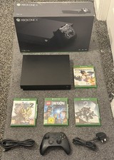 Xbox One X 1Tb console Boxed With Black Series X  controller 4 games Bundle