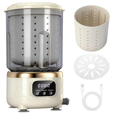 #ad 2 in 1 Portable Washing Machine 2L Rechargeable Single Tub Small Washer Spin... $44.51