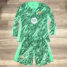 Nike FC Barcelona Portero Conjunto de 2 Piezas Kit de Fútbol Camiseta y Pantalones Cortos Para Hombre XL