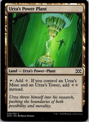 Urza's Power Plant 330 Common Double Masters Magic: The Gathering Lightly Played