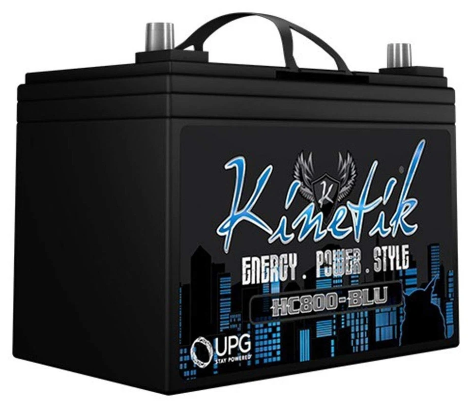 Celda de alimentación de batería de audio para automóvil AGM de alta corriente Kinetik HC800 BLU 800W 12V (BLÚ... Foto 4 de 4