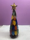 Colorful Metal Art Sculpture Christmas Tree Crafted Recycled Metal Star Topper — photo 2