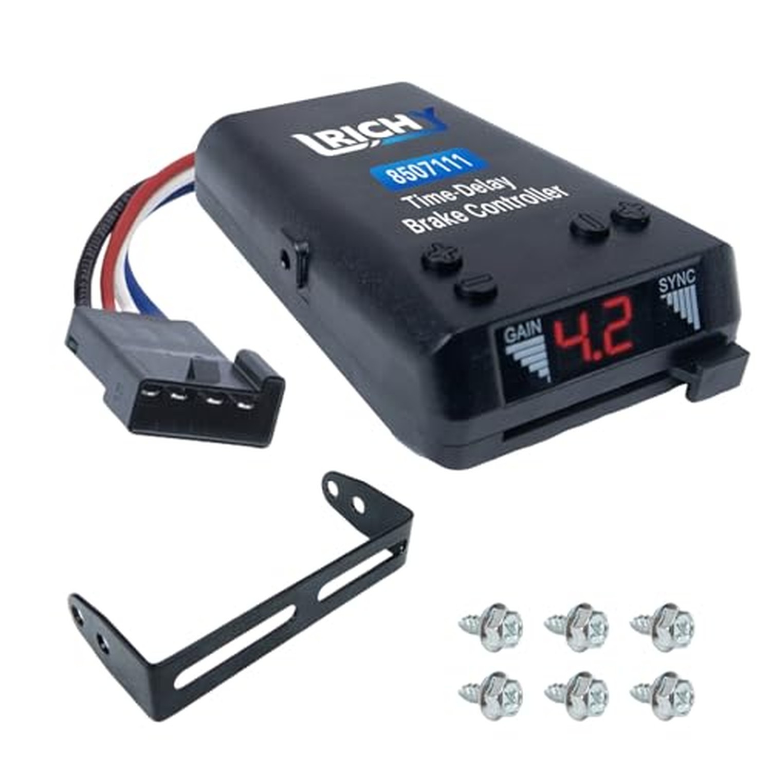 8507111 Upgraded Time-Delay Trailer Brake Controller for 1-4 Axles TIME-DELAYED