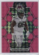2023 Panini Mosaic Fluorescent Pink Mosaic Prizm 5/10 Quinnen Williams #77 0bl9