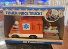 Vintage Fisher Price Husky Helper Ambulance 2 Figures & Gurney 1982 #337 NEW NIB
